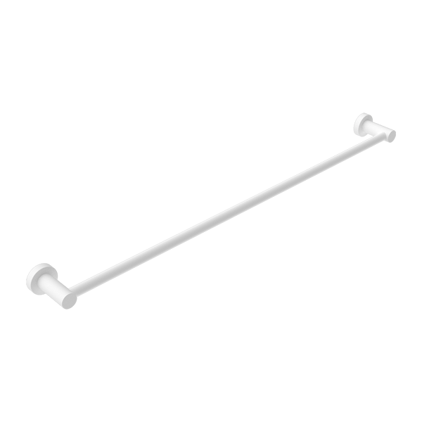 Nero Mecca Single Towel Rail 800mm Matte White
