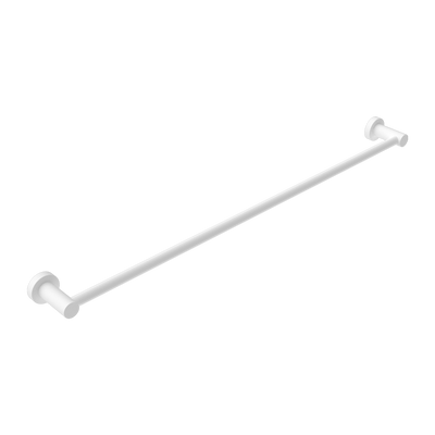 Mecca Single Towel Rail 800mm Matte White