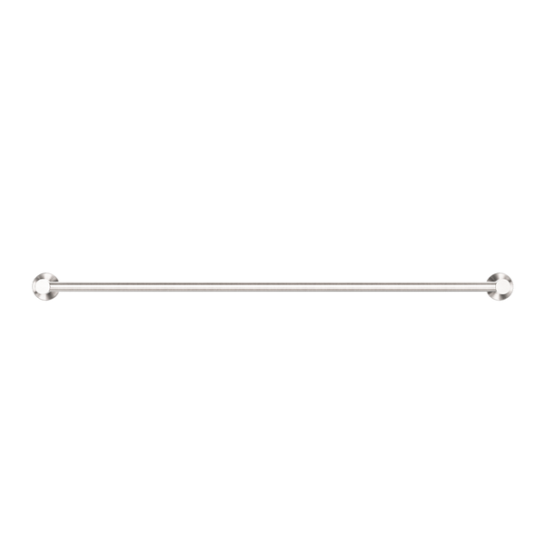 Nero Mecca Double Towel Rail 800mm Brushed Nickel