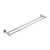 Nero Mecca Double Towel Rail 800mm Chrome