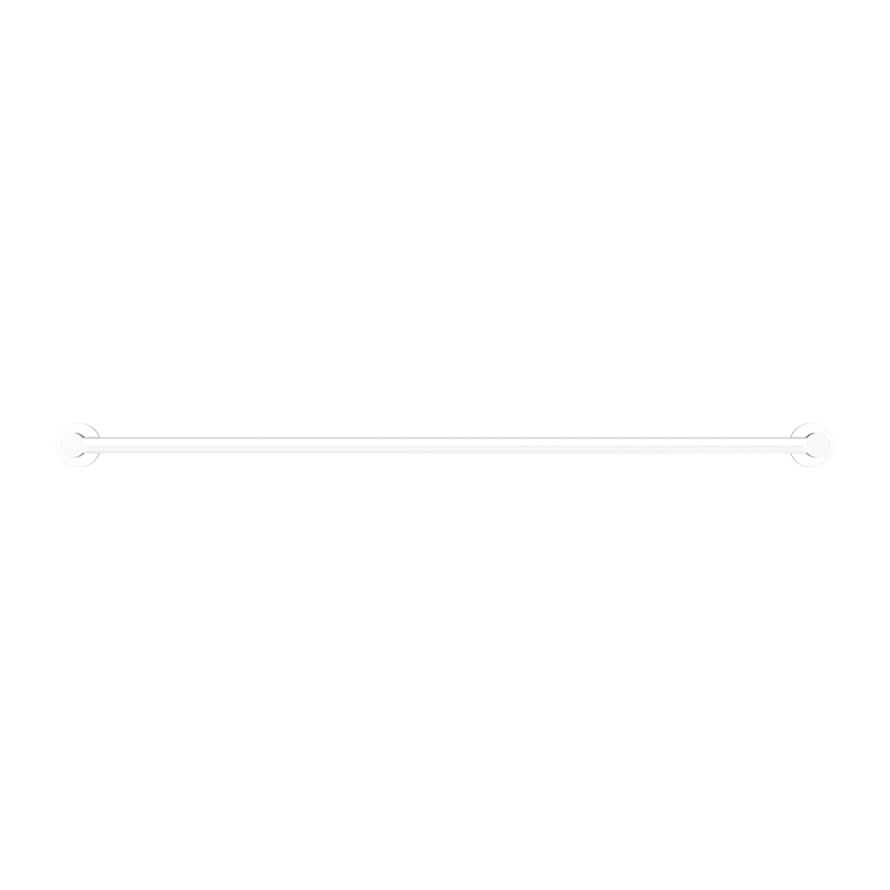 Mecca Double Towel Rail 800mm Matte White