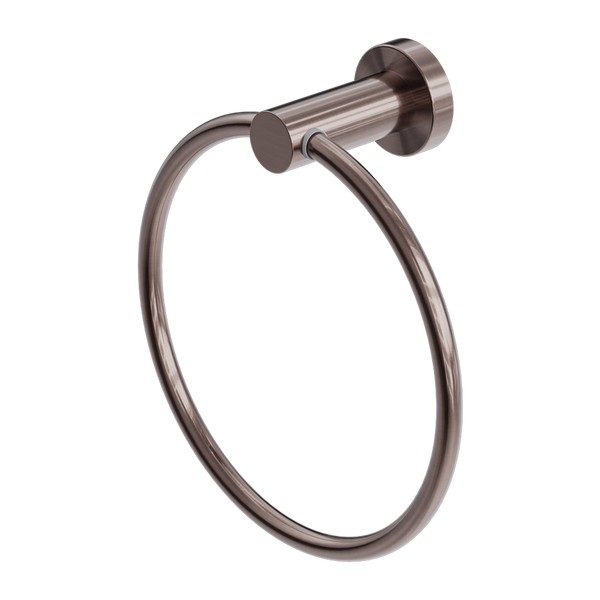 Nero Mecca Hand Towel Ring Brushed Bronze