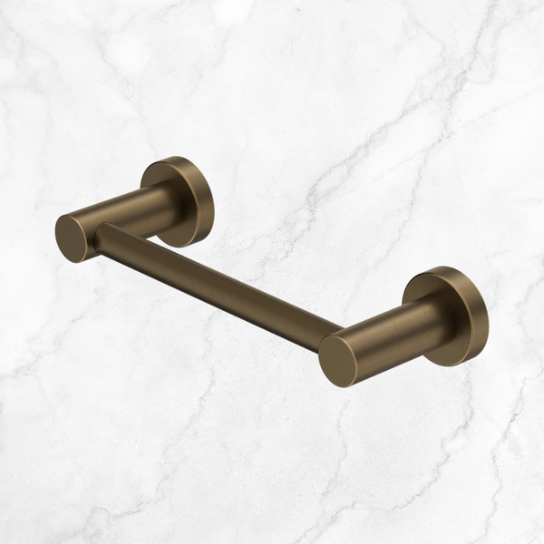 Nero Mecca Hand Towel Rail Tumbled Antique Brass