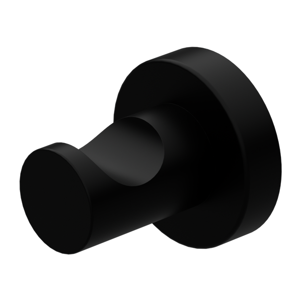 Nero Pearl Robe Hook Matte Black
