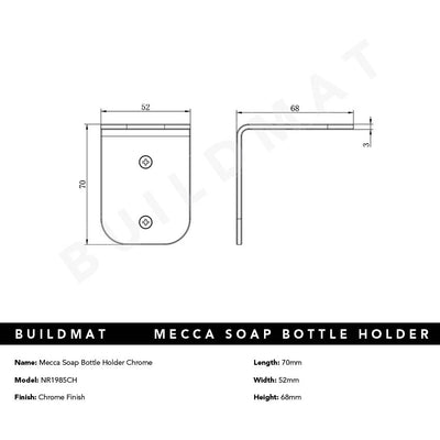 Mecca Soap Bottle Holder Chrome
