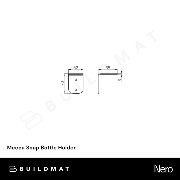 Nero Mecca Soap Bottle Holder Rome Bronze