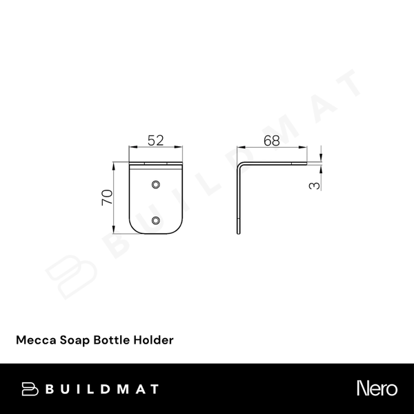 Nero Mecca Soap Bottle Holder Tumbled Antique Brass