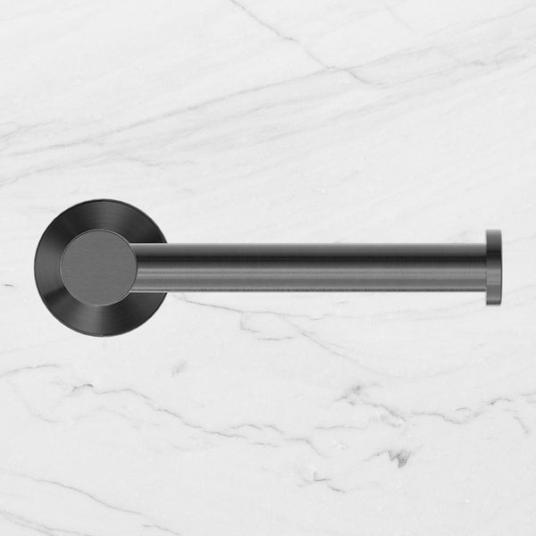 Nero Mecca Toilet Roll Holder Brushed Gunmetal