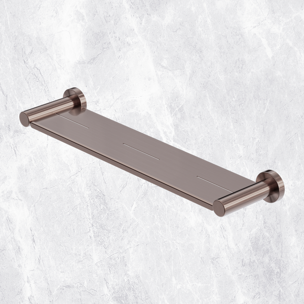 Nero Mecca Metal Shower Shelf Brushed Bronze