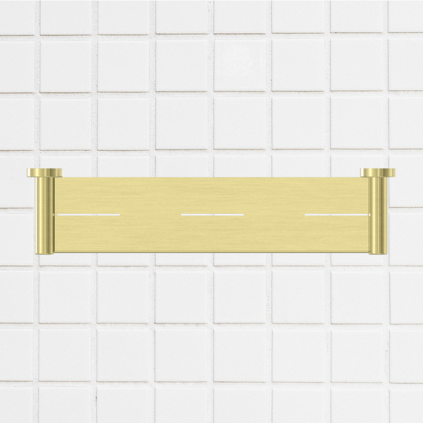 Nero Mecca Shower Shelf Brushed Gold