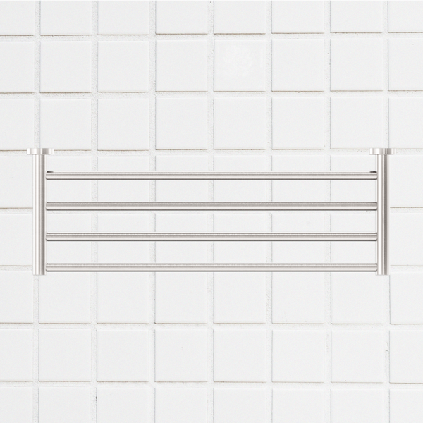 Nero Mecca Towel Rack Brushed Nickel