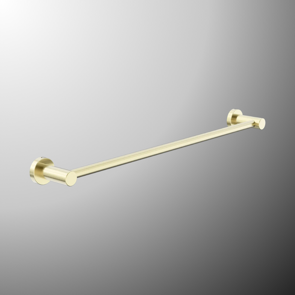 Nero Dolce II Single Towel Rail 600mm Brushed Gold
