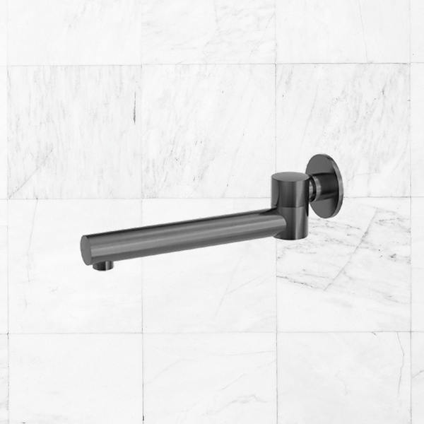 Nero Dolce Wall Mounted Swivel Bath Spout Gunmetal