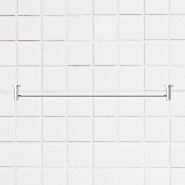 Nero Dolce Single Towel Rail 800mm Brushed Nickel
