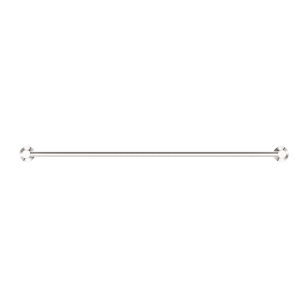 Nero Dolce Single Towel Rail 800mm Brushed Nickel