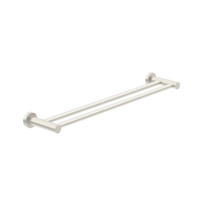 Nero Dolce Double Towel Rail 800mm Brushed Nickel