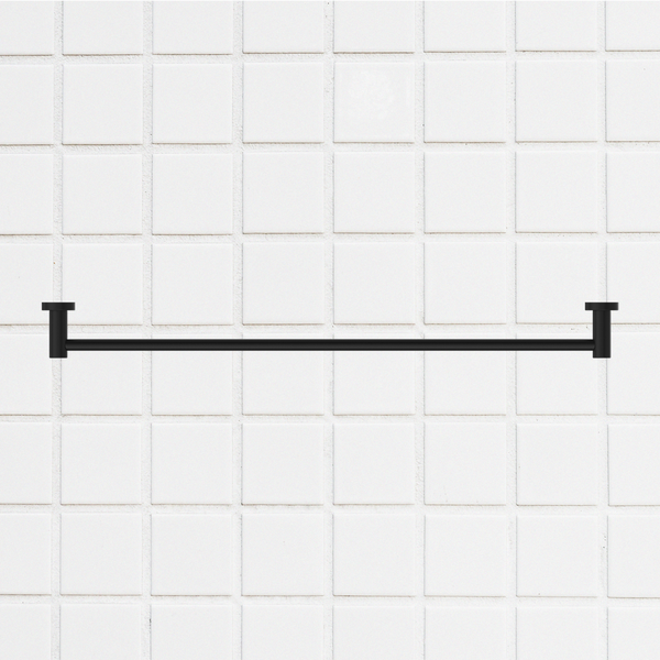 Nero Dolce Single Towel Rail 800mm Matte Black