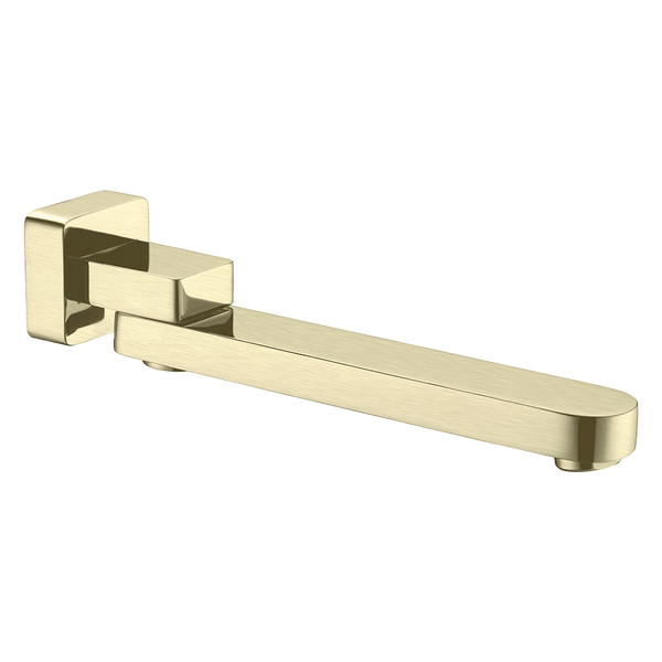 Nero Bianca Swivel Bath Spout Brushed Gold