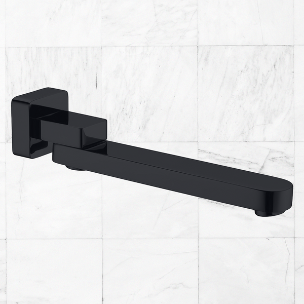 Nero Bianca Swivel Bath Spout Matte Black