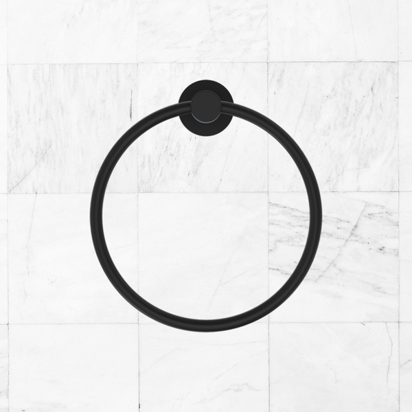 Nero Dolce II Hand Towel Ring Matte Black