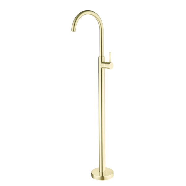 Nero Mecca Freestanding Bath Mixer Brushed Gold