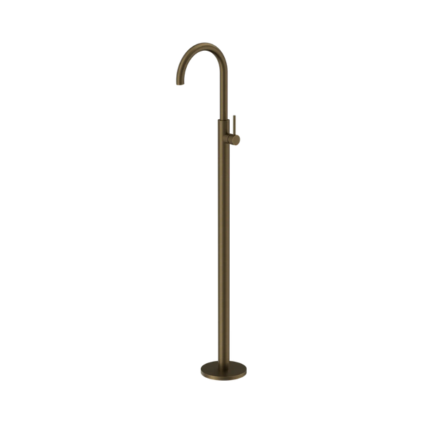 Nero Mecca Freestanding Bath Mixer Tumbled Antique Brass