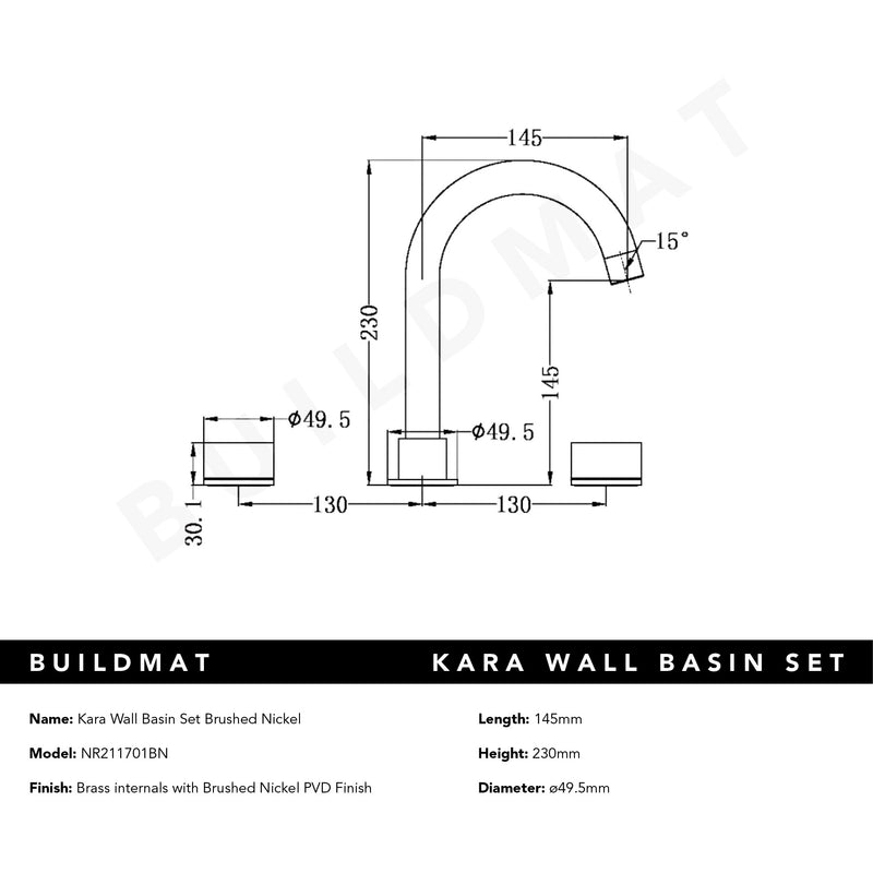 Kara Basin Set Brushed Nickel