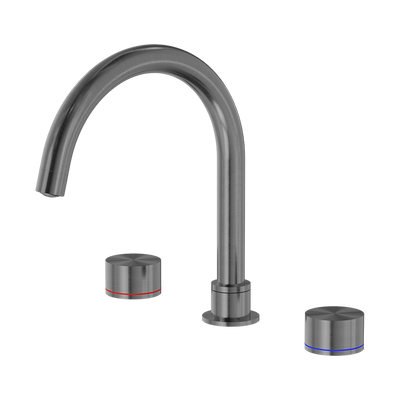 Nero Kara Bath Set Brushed Gunmetal