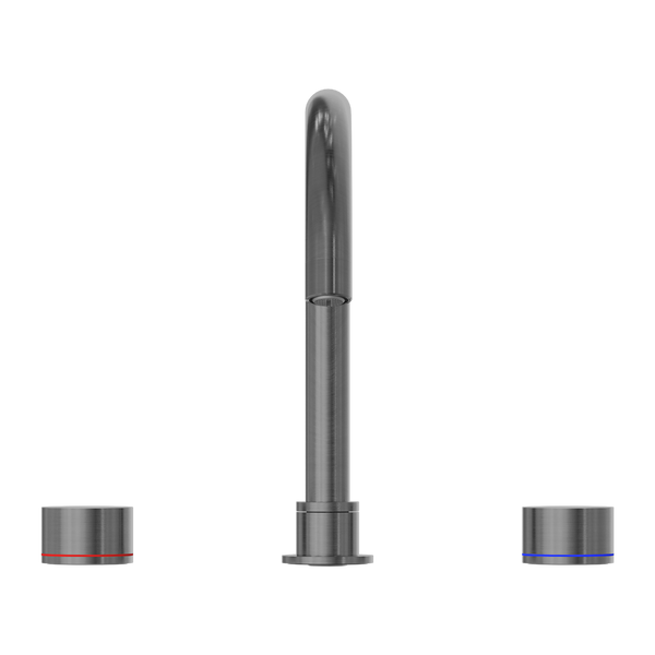 Nero Kara Bath Set Brushed Gunmetal