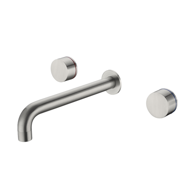 Kara Wall Basin Set 180mm Brushed Nickel