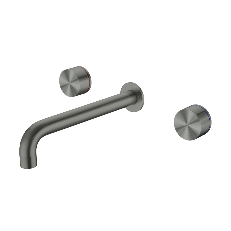 Kara Wall Basin Set 217mm Brushed Gunmetal