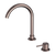 Nero Mecca Hob Basin Mixer Round Swivel Spout Brushed Bronze