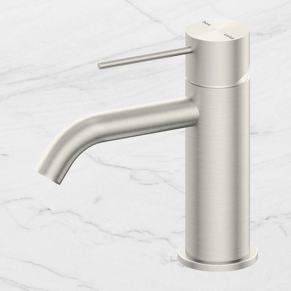 Nero Mecca Basin Mixer Brushed Nickel