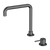 Nero Mecca Hob Basin Mixer Square Swivel Spout Gun Metal