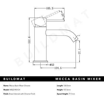 Mecca Basin Mixer Chrome