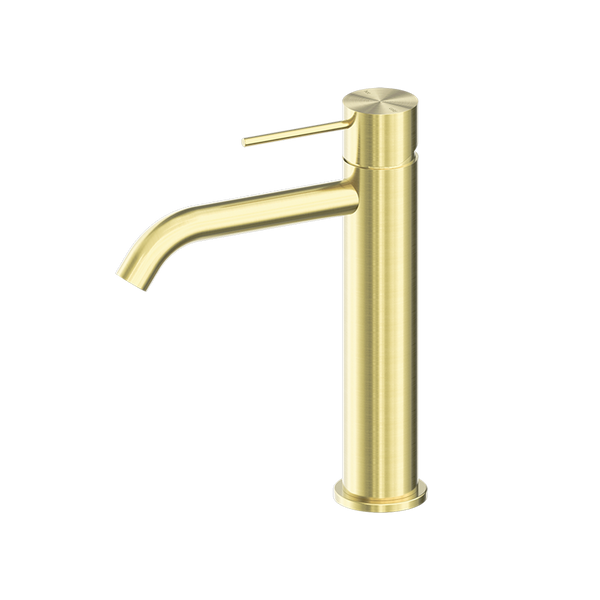Nero Mecca Mid Tall Basin Mixer Brushed Gold