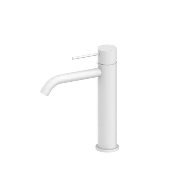 Nero Mecca Mid Tall Basin Mixer Matte White