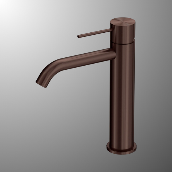 Nero Mecca Mid Tall Basin Mixer Rome Bronze