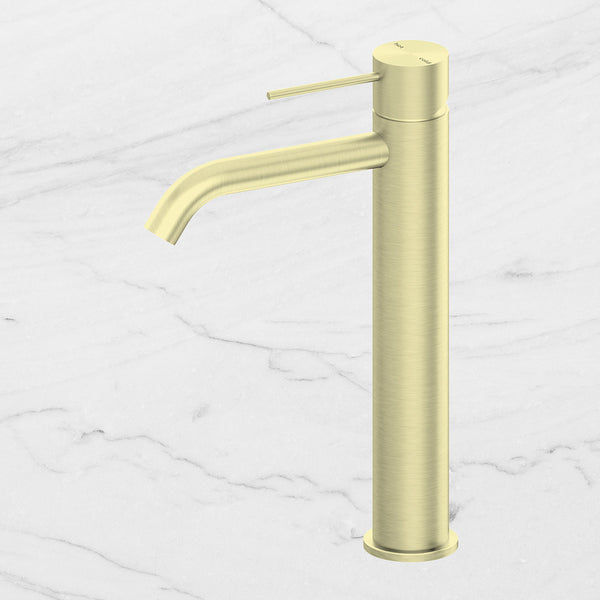 Nero Mecca Tall Basin Mixer Brushed Gold