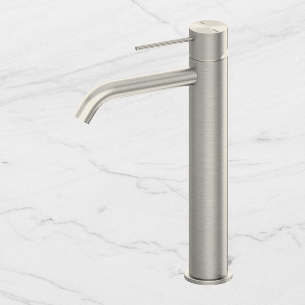 Nero Mecca Tall Basin Mixer Brushed Nickel