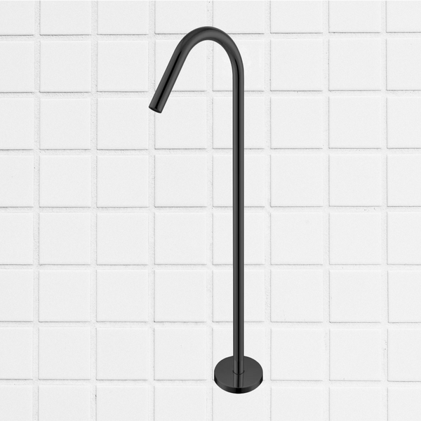 Nero Mecca Freestanding Bath Spout Only Matte Black
