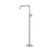 Nero Mecca Freestanding Bath Mixer Square Shape Brushed Nickel