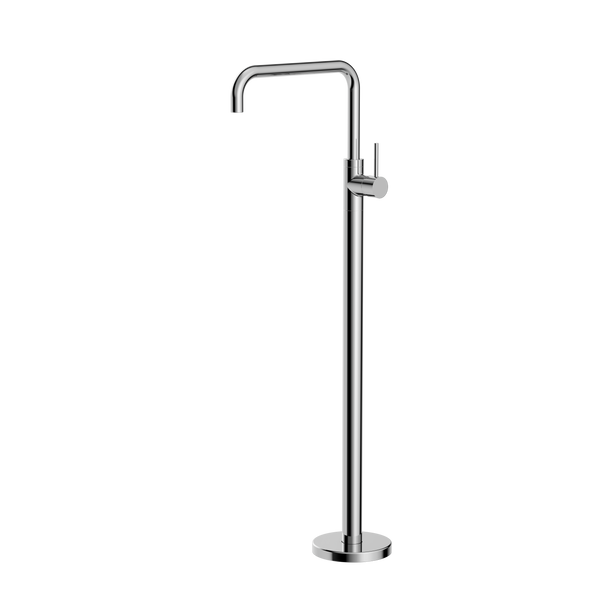 Nero Mecca Freestanding Bath Mixer Square Shape Chrome