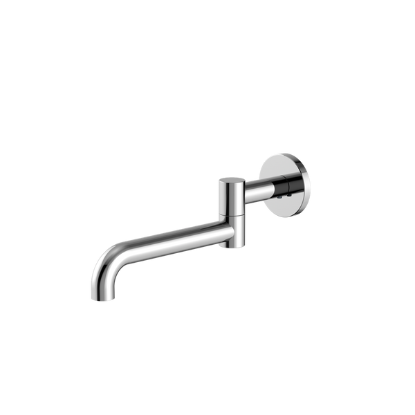 Nero Mecca Wall Mounted Swivel Basin/Bath Spout Only 225mm Chrome