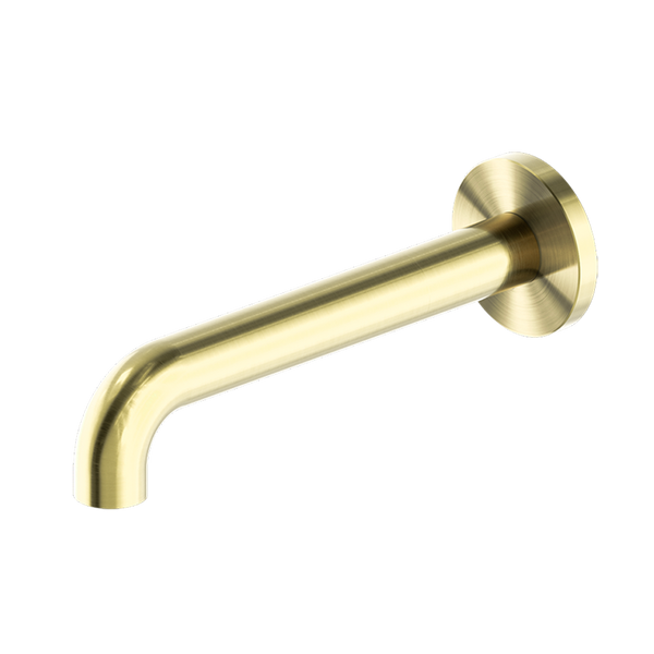 Nero Mecca Wall Basin/Bath 160mm Spout Brushed Gold