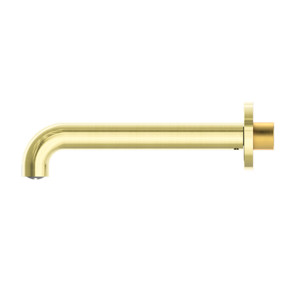 Nero Mecca Wall Basin/Bath 160mm Spout Brushed Gold