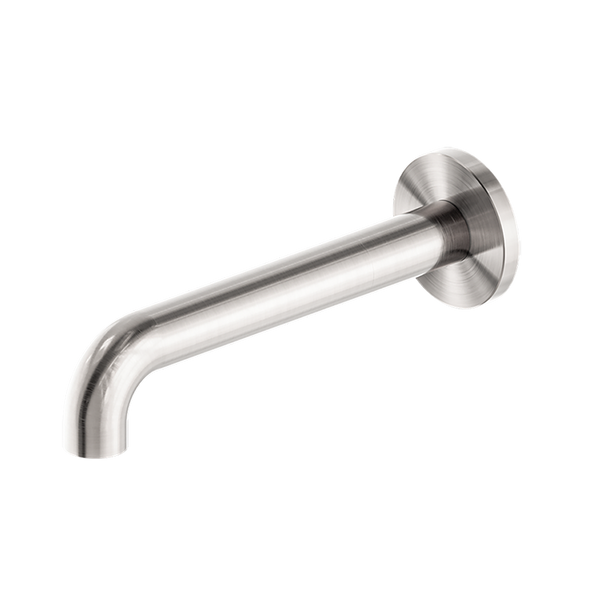 Nero Mecca Basin/Bath Spout Only 160mm Brushed Nickel