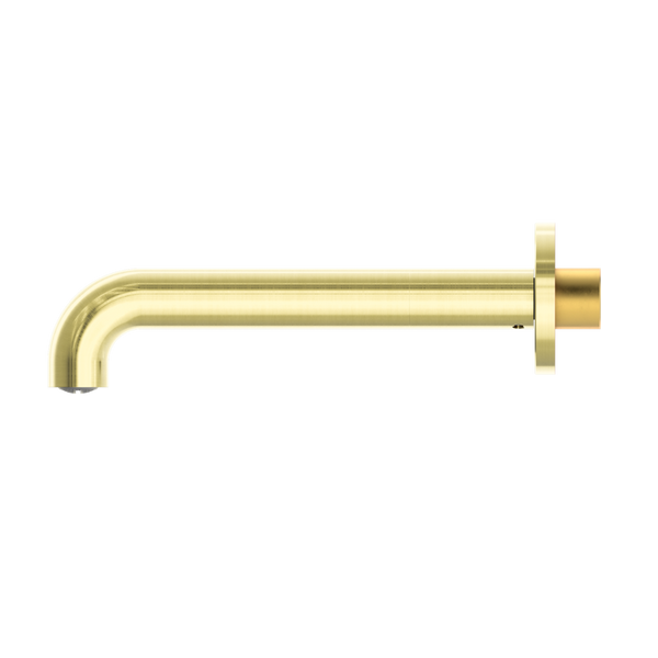 Nero Mecca Wall Basin/Bath 260mm Spout Brushed Gold