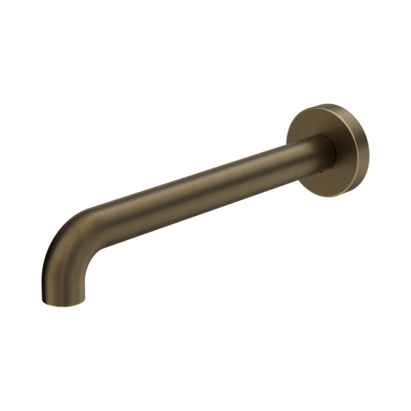 Nero Mecca Basin/Bath Spout Only 230mm II Tumbled Antique Brass
