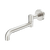 Nero Mecca Wall Mounted Swivel Bath Spout Only 225mm II Brushed Nickel